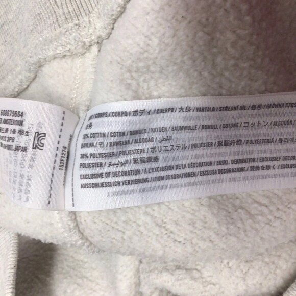 Abercrombie & Fitch Apres Ski A&F Fleece Oversized Gray Sweatshirt Small - Picture 7 of 12